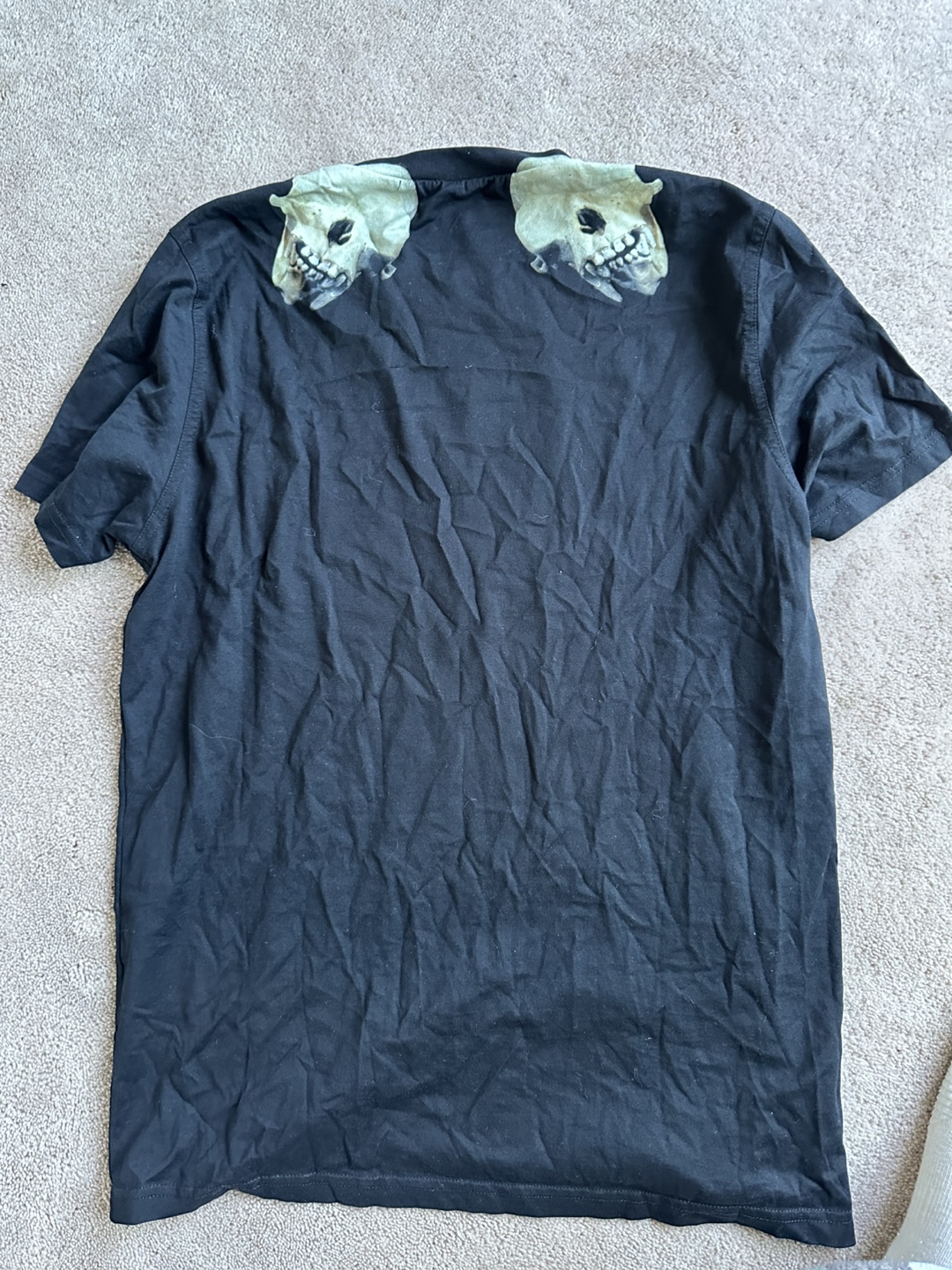 Givenchy Paris Black Skull T-Shirt Size Small - photo 2