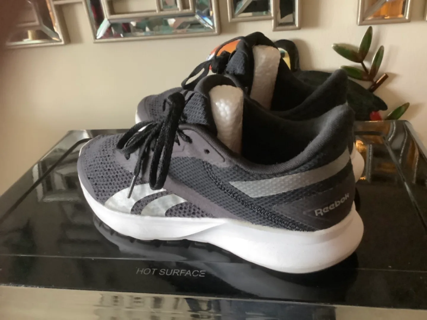 Reebok Running Shoes - Black & Silver thumbnail