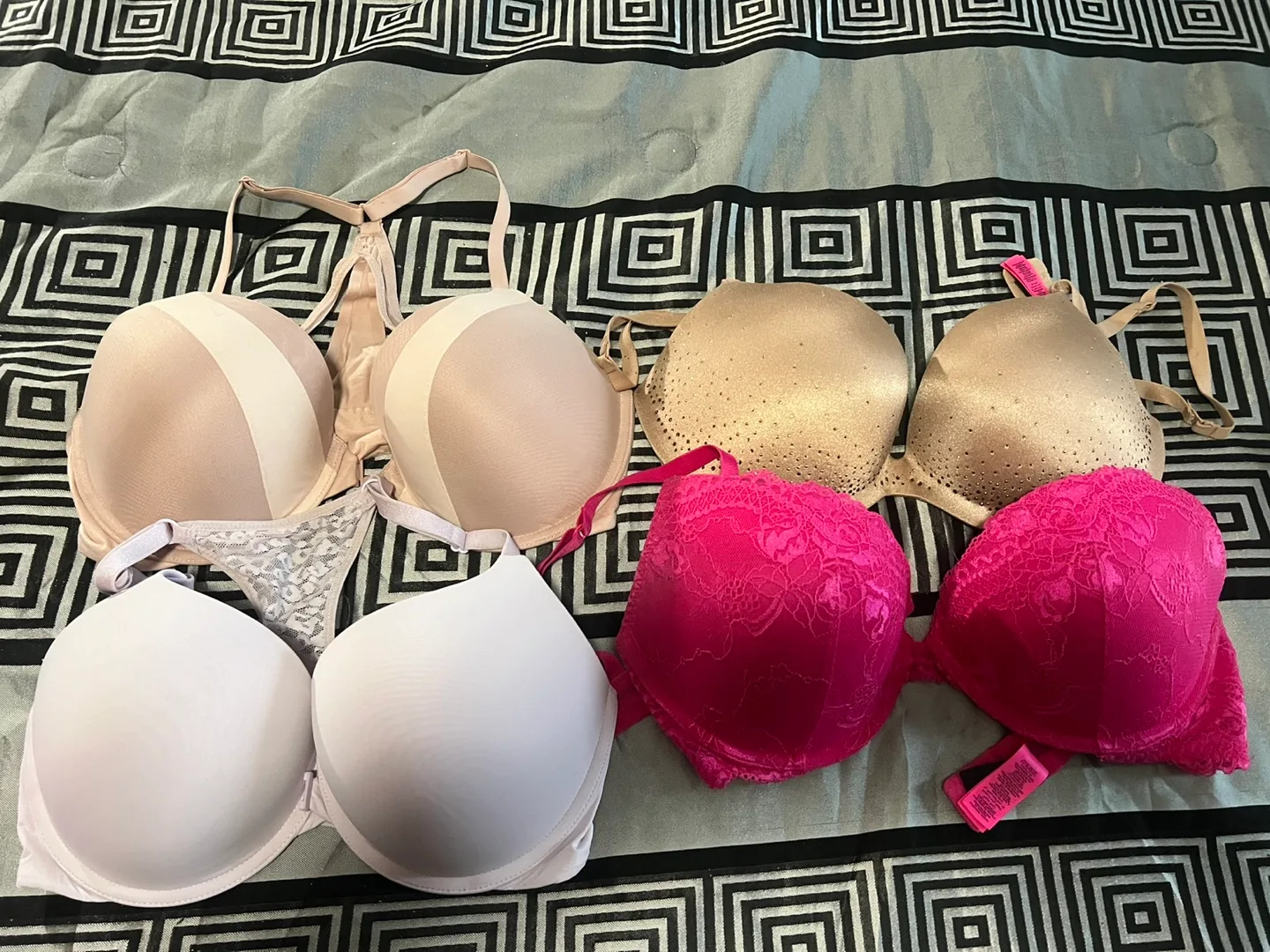 Four Bras Bundle - Various Styles and Colours thumbnail