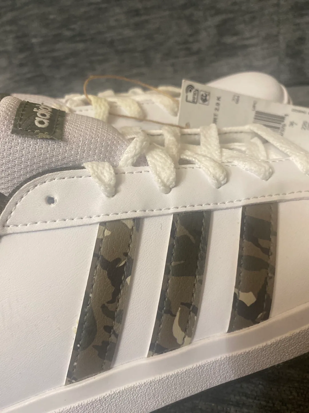 Adidas Grand Court Jr K Sneakers - Camo size 3.5 image indicator(7)