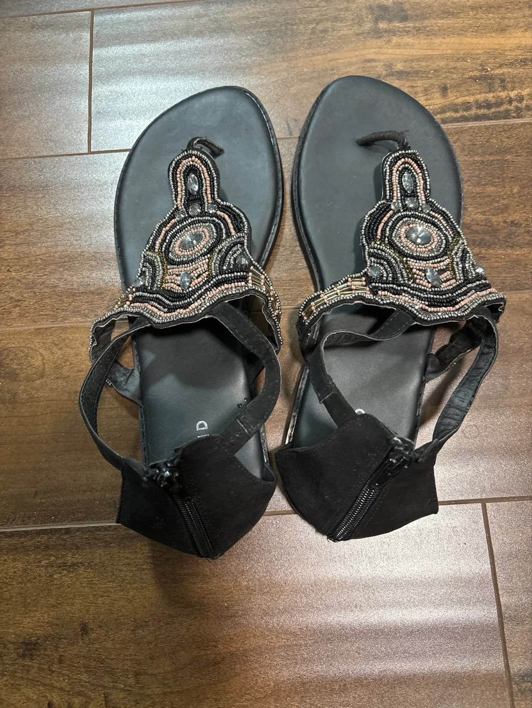 Women's Collection of Sandals - Brown, Black, and Gold thumbnail