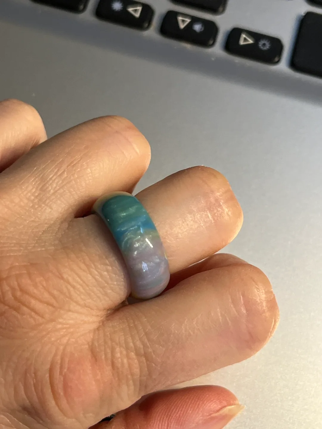 Natural opal ring thumbnail