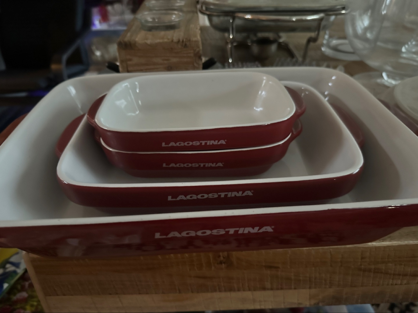Lagostina Ceramic Baking Dishes Set of 3