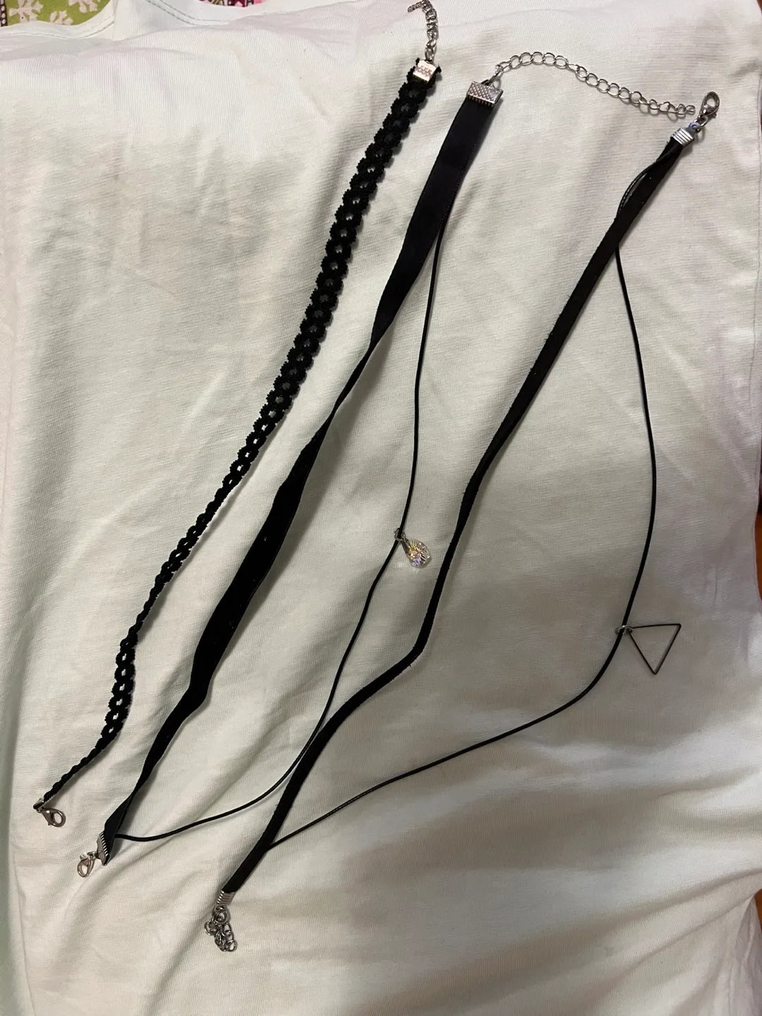 Three black choker necklace sets thumbnail