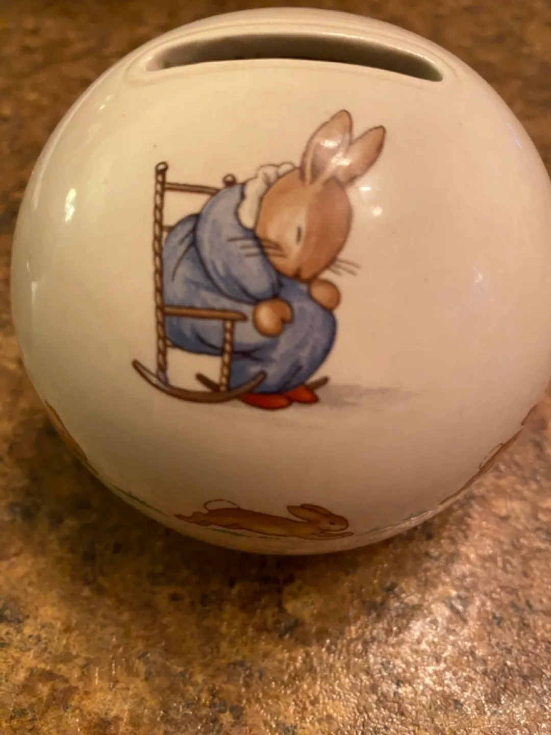 Vintage Royal Doulton Bunnykins Piggy Bank image indicator(2)