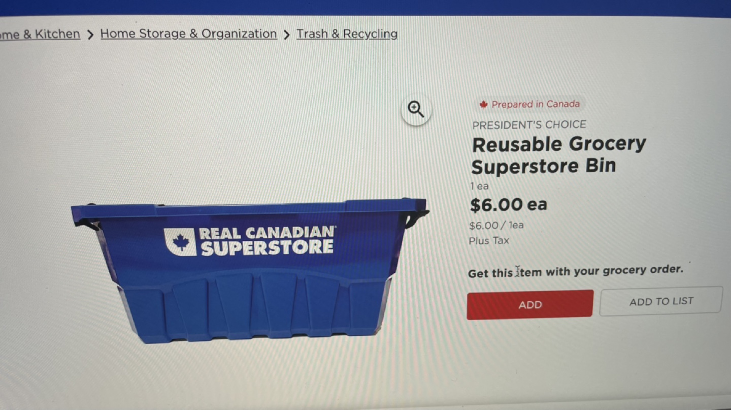 Reusable  Grocery Bin - photo 3