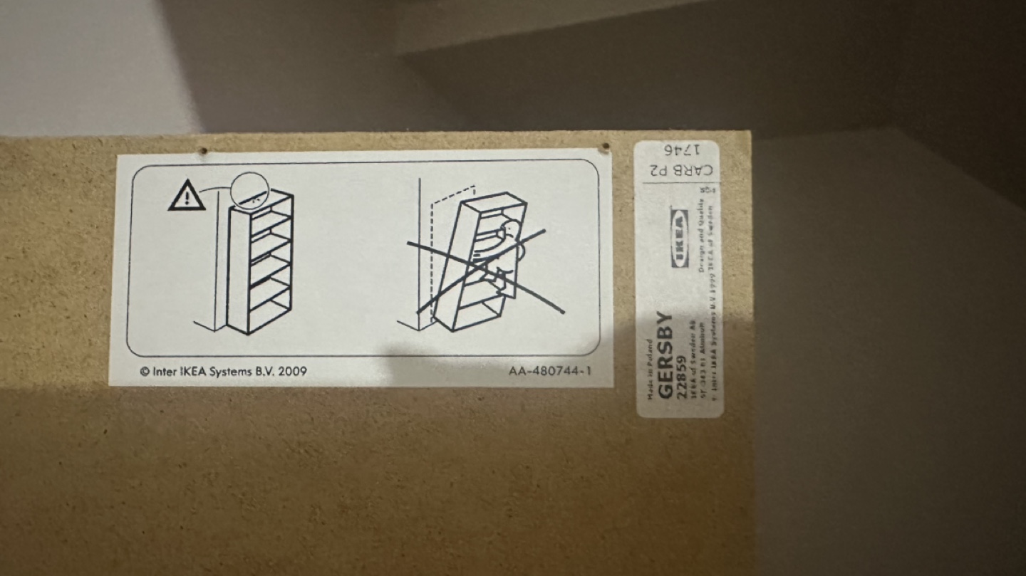 IKEA GERSBY bookcase - white - photo 2