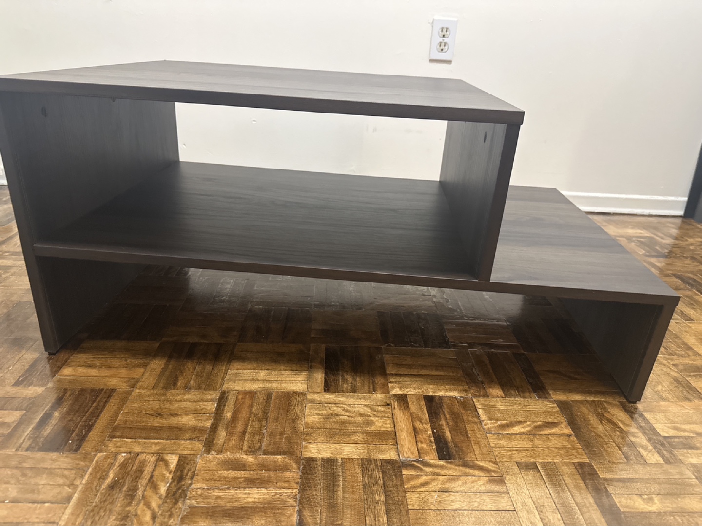IKEA Modern Two-Tiered Coffee Table - Dark Brown