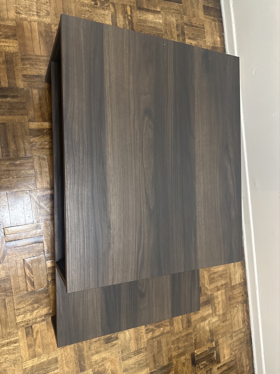 IKEA Modern Two-Tiered Coffee Table - Dark Brown - photo 2