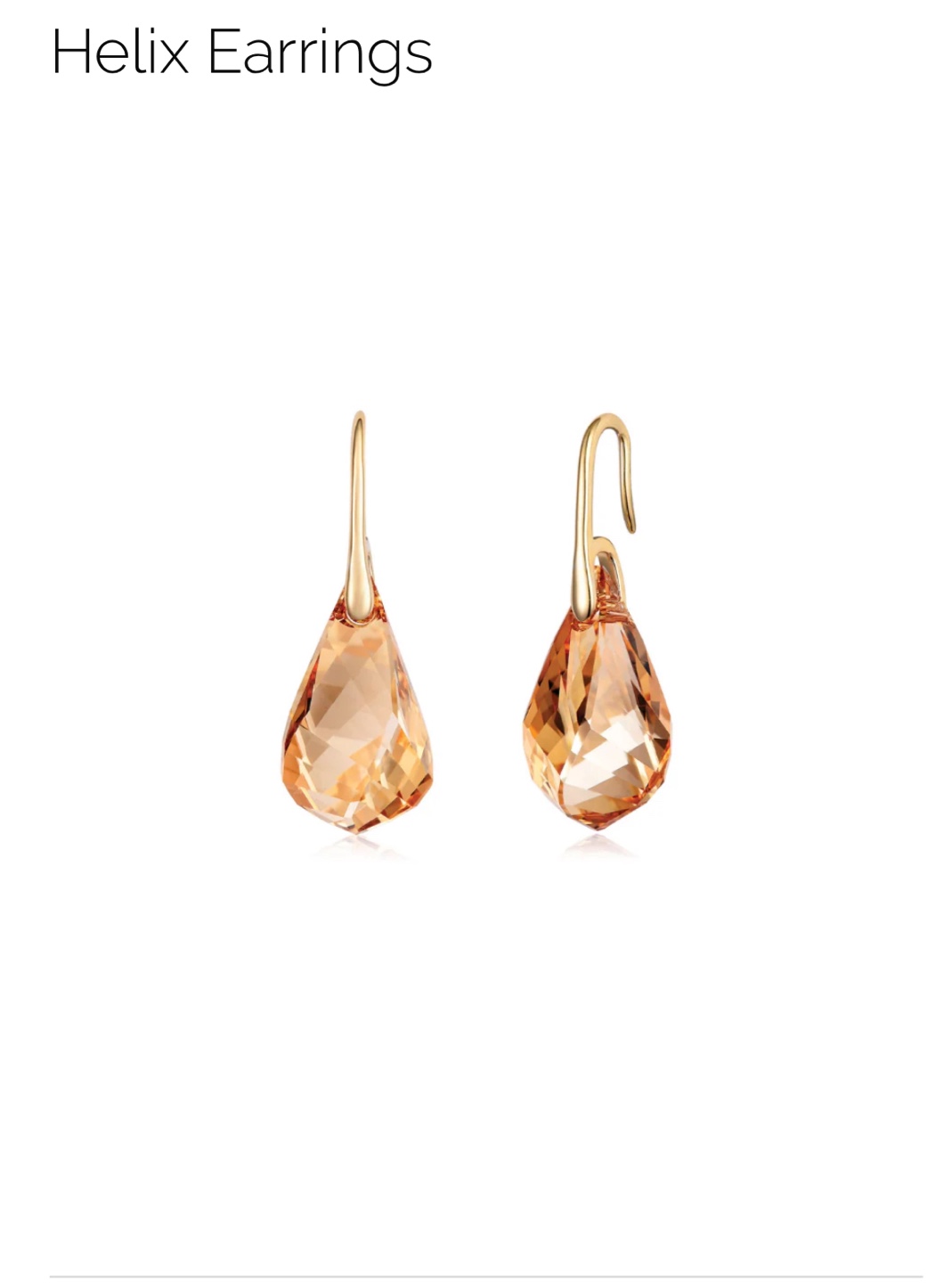 Swarovski Gold-Tone Crystal Necklace and Earrings Set