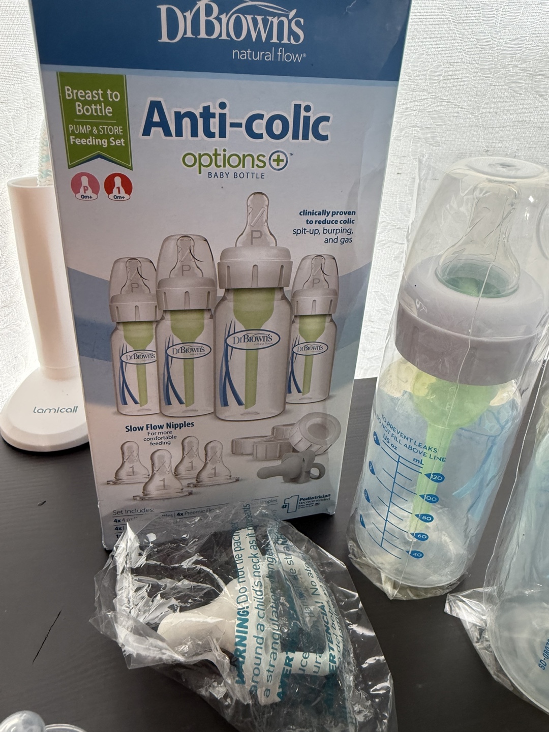 Dr. Brown's Options+ Anti-Colic Baby Bottles - 4oz - Slow Flow - photo 2