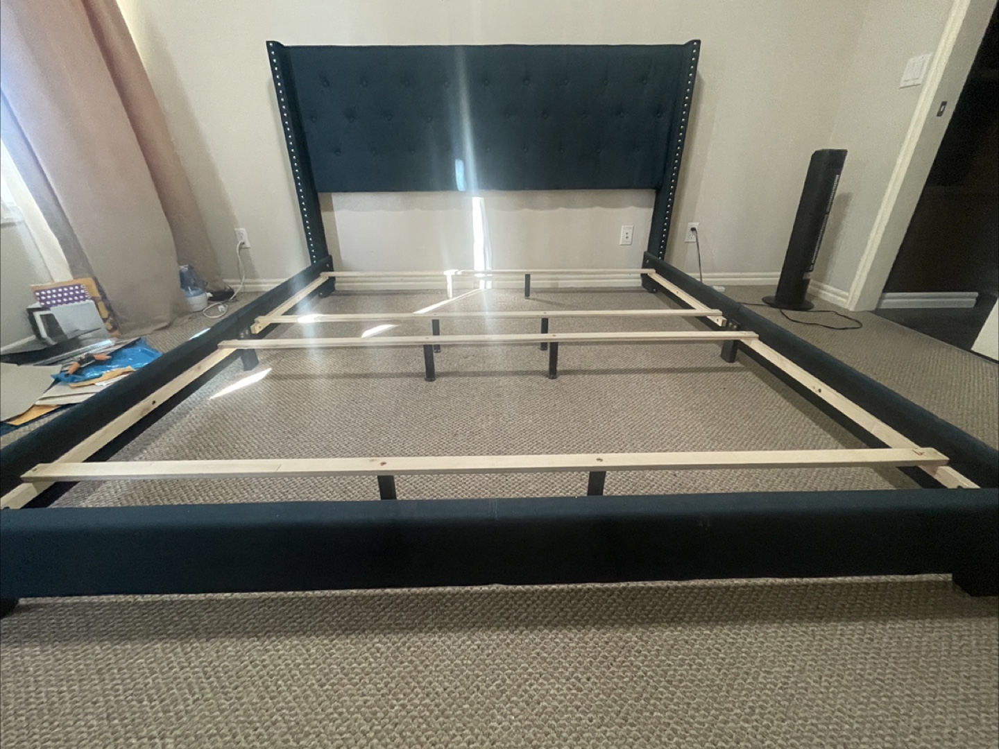 King Size Upholstered Bed Frame - photo 3