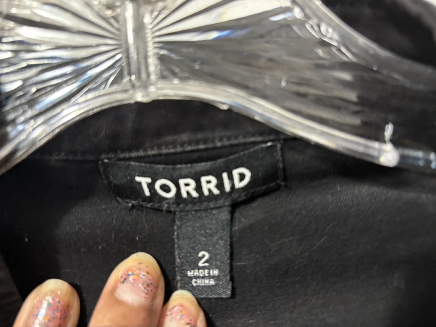 Torrid Black Military-Style Jacket Size 2 image indicator(2)