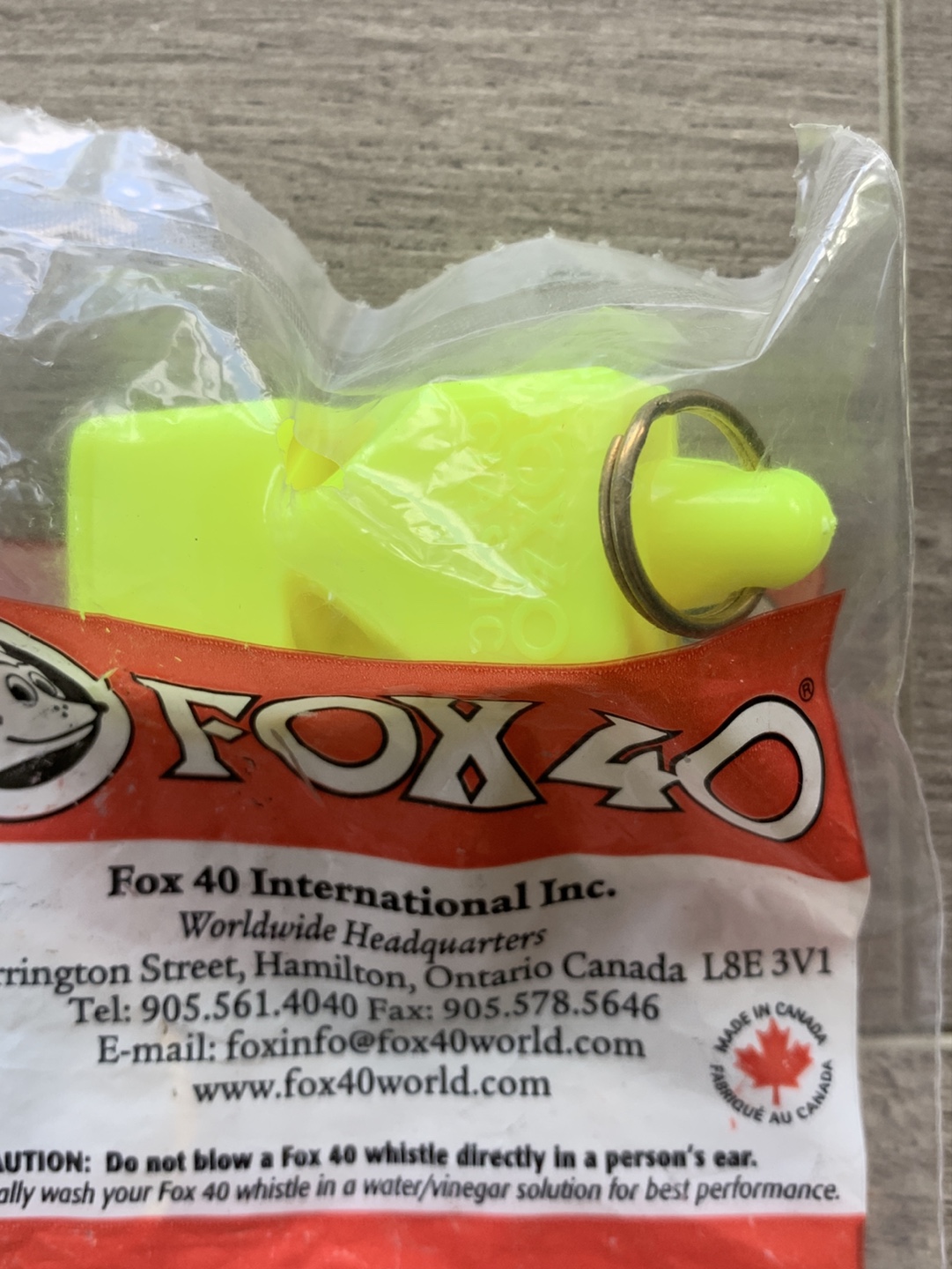 Fox 40 Classic Whistle - Neon Yellow - photo 3