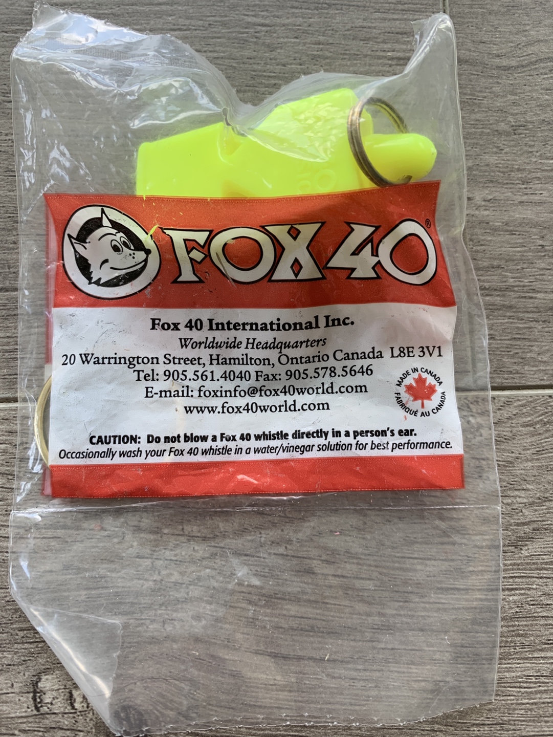 Fox 40 Classic Whistle - Neon Yellow - photo 2