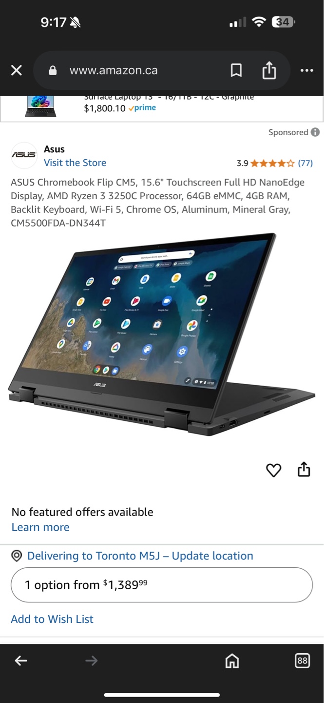 ASUS Chromebook CM55 Flip Laptop - photo 5
