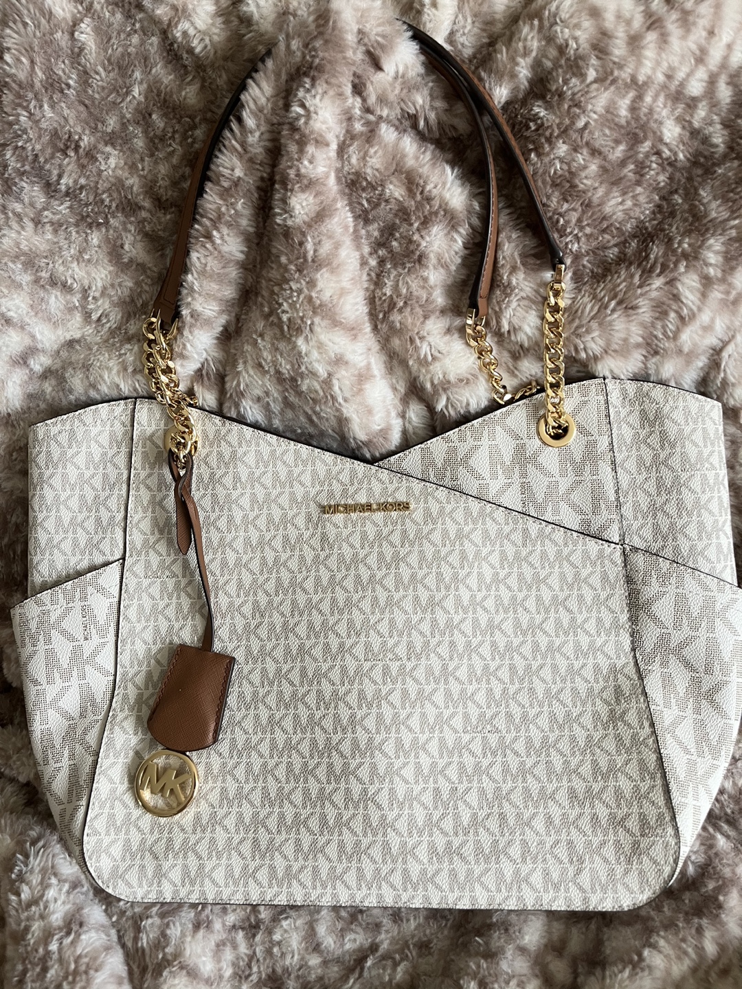 Michael Kors Beige/Brown Bag - Gently used