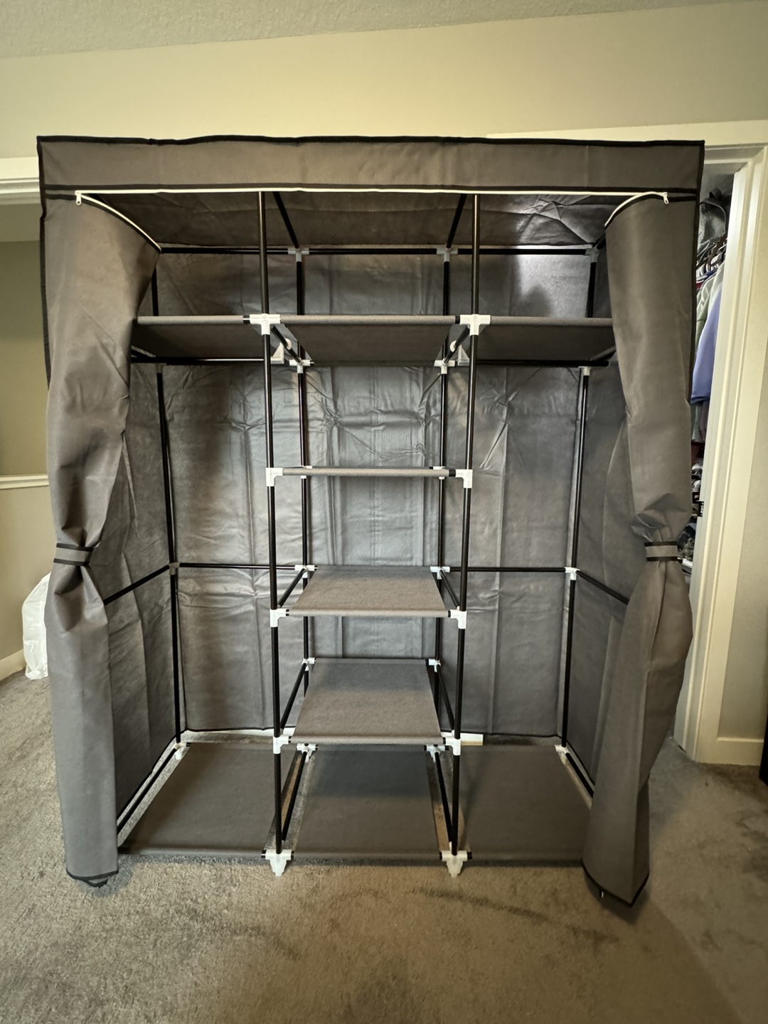 Portable Fabric Wardrobe Closet Organizer - photo 2