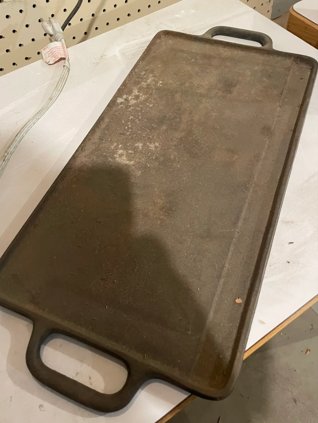 #freecycle Two-sided cast iron griddle thumbnail