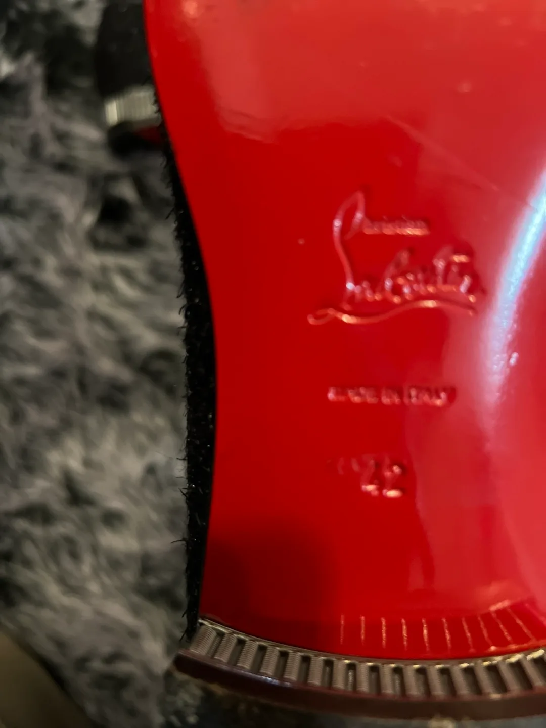 Christian Louboutin Black Sparkle Loafers - Sample image indicator(10)