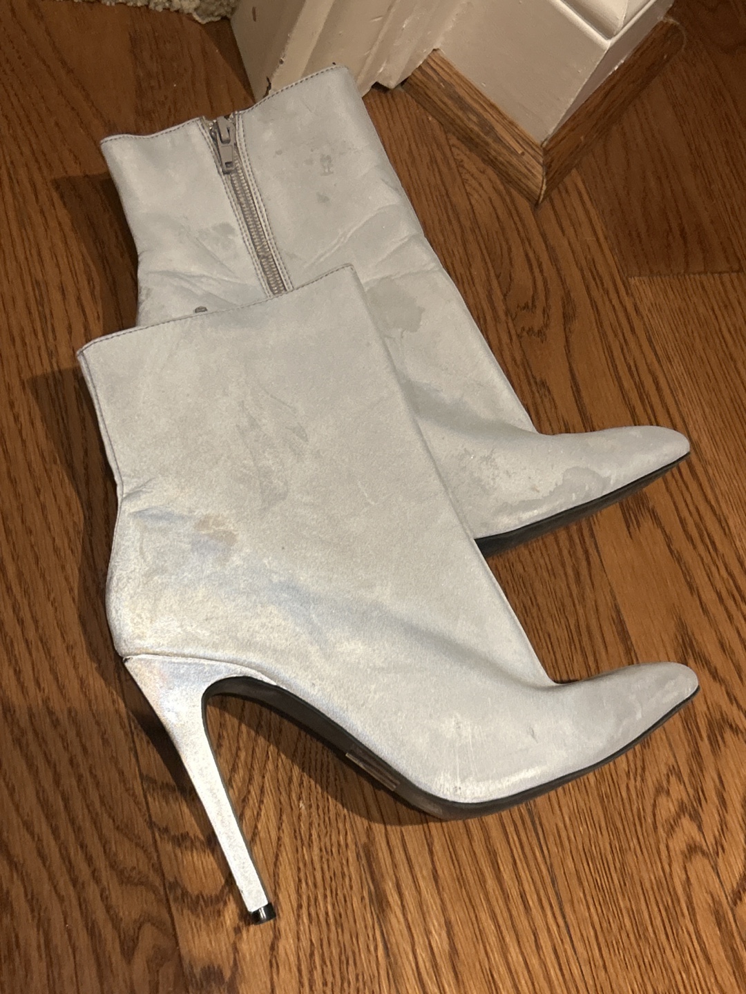 Silver Reflective Ankle Boots - photo 3