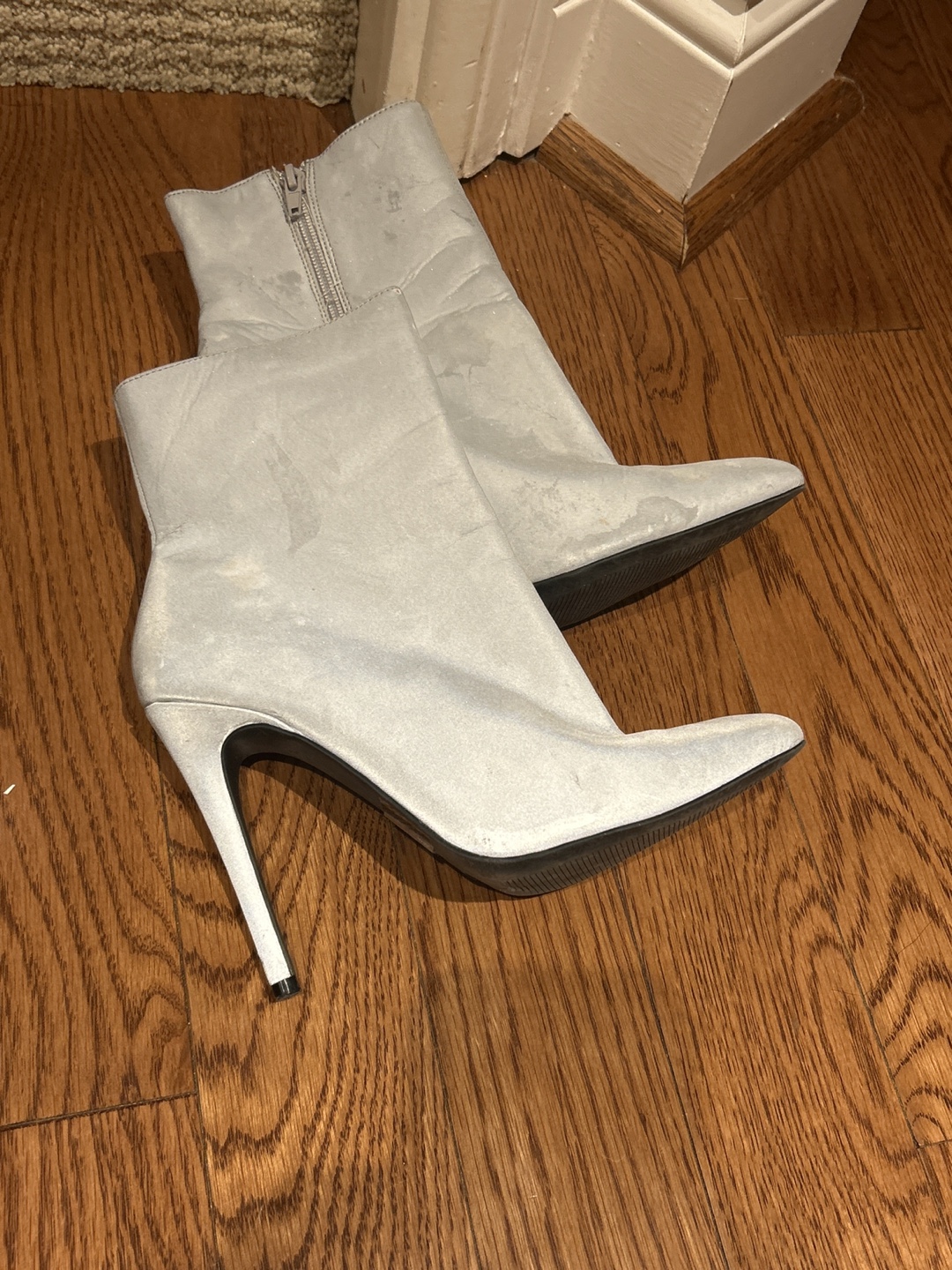 Silver Reflective Ankle Boots - photo 2