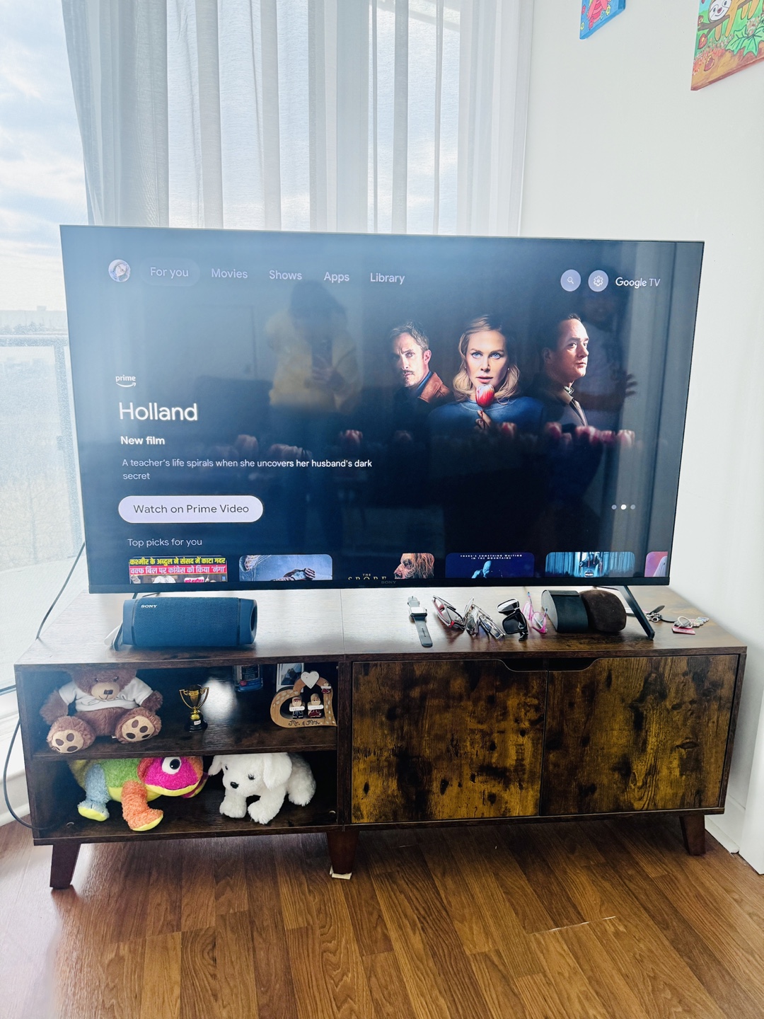 Sony Smart TV 55 inch X80K ultra HDR and TV Stand