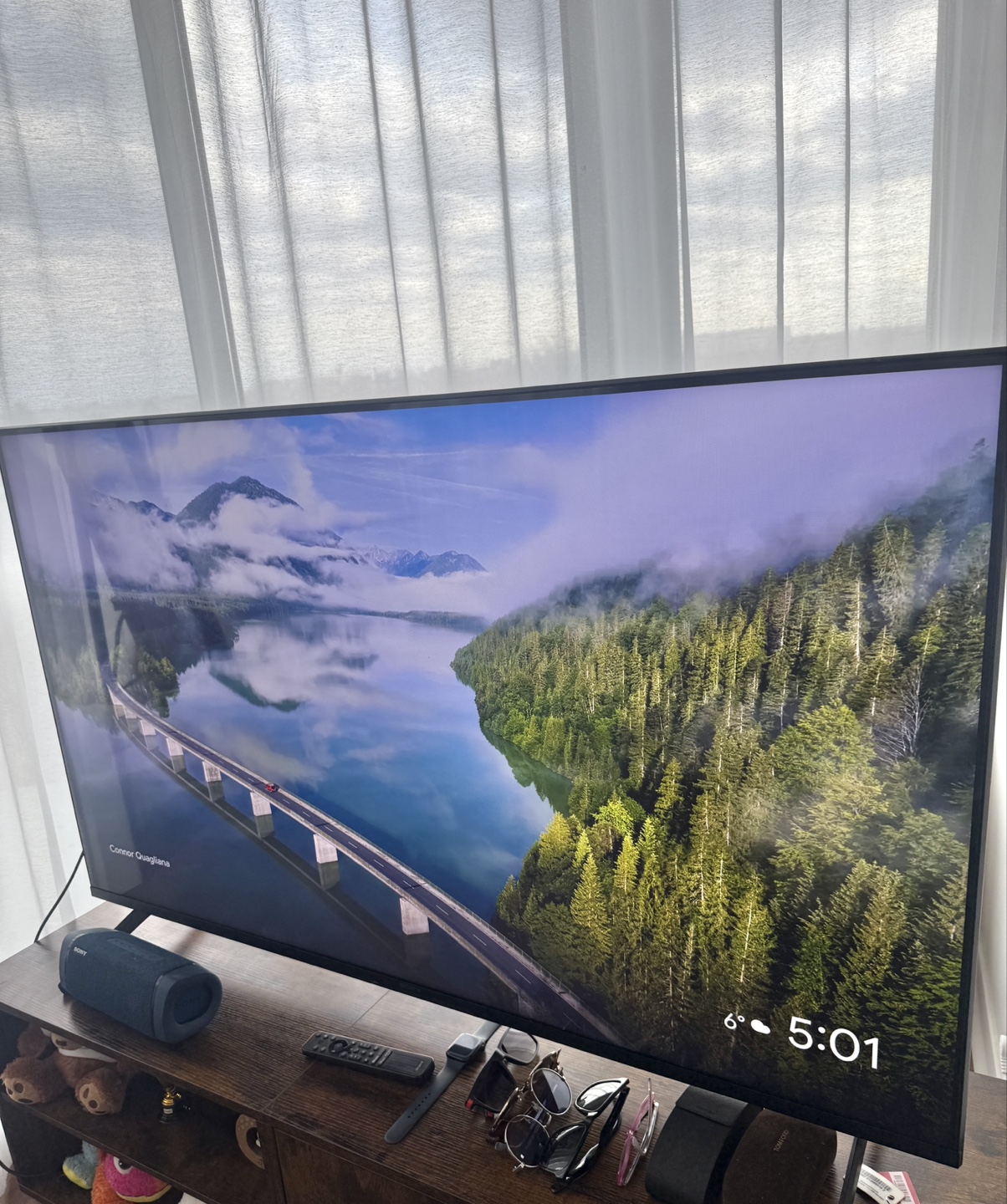 Sony Smart TV 55 inch X80K ultra HDR and TV Stand - photo 3