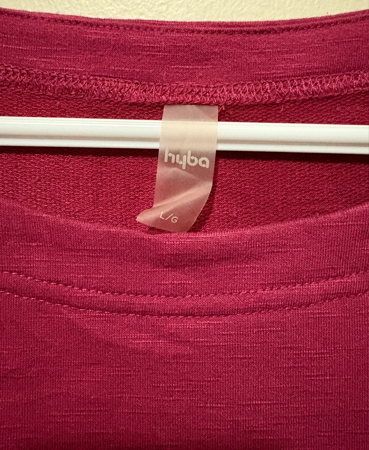 Hyba Women's Maroon Boxy T-Shirt -Size L/G image indicator(3)