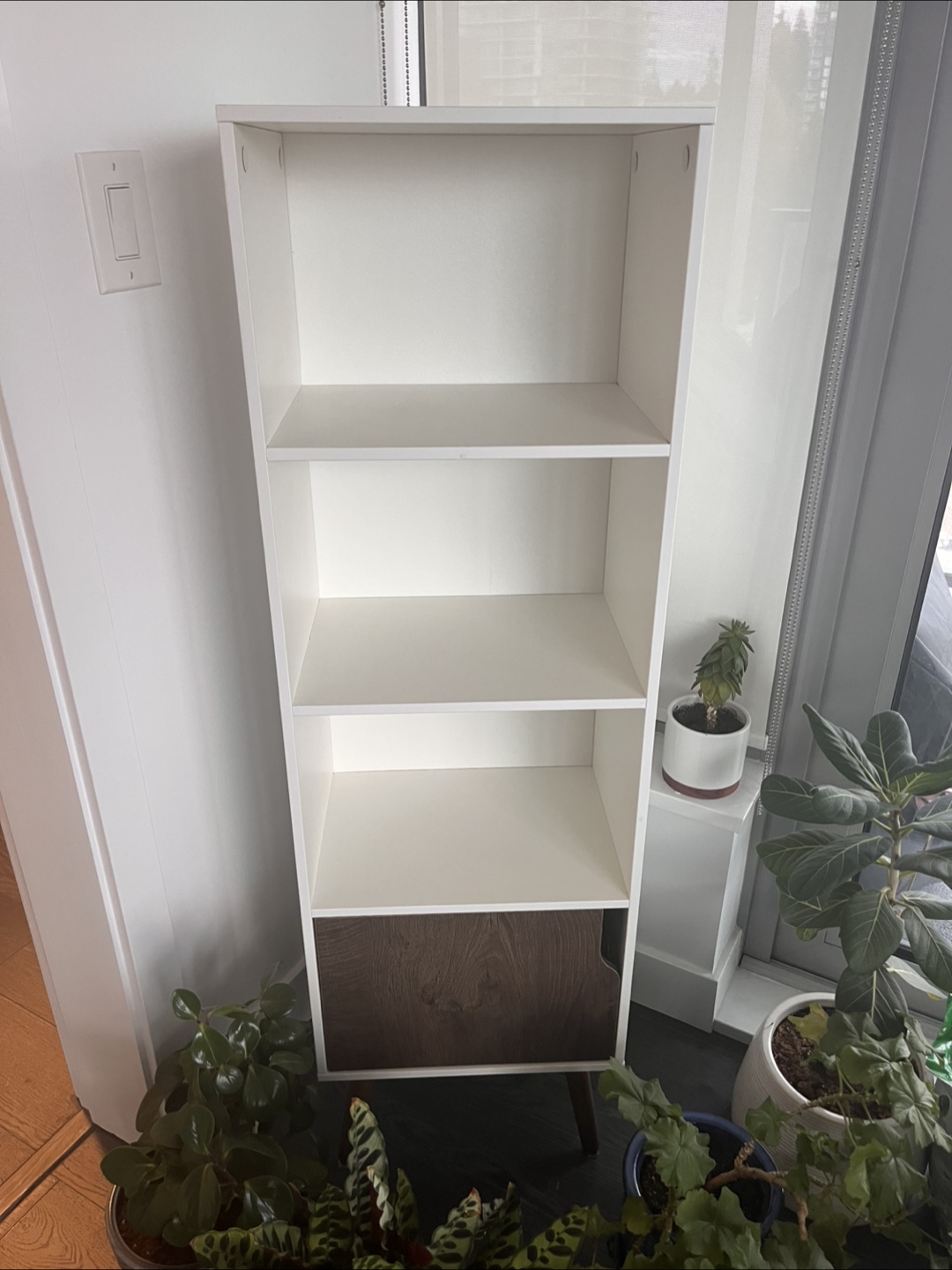 Mid-Century Modern 3-Shelf Bookcase