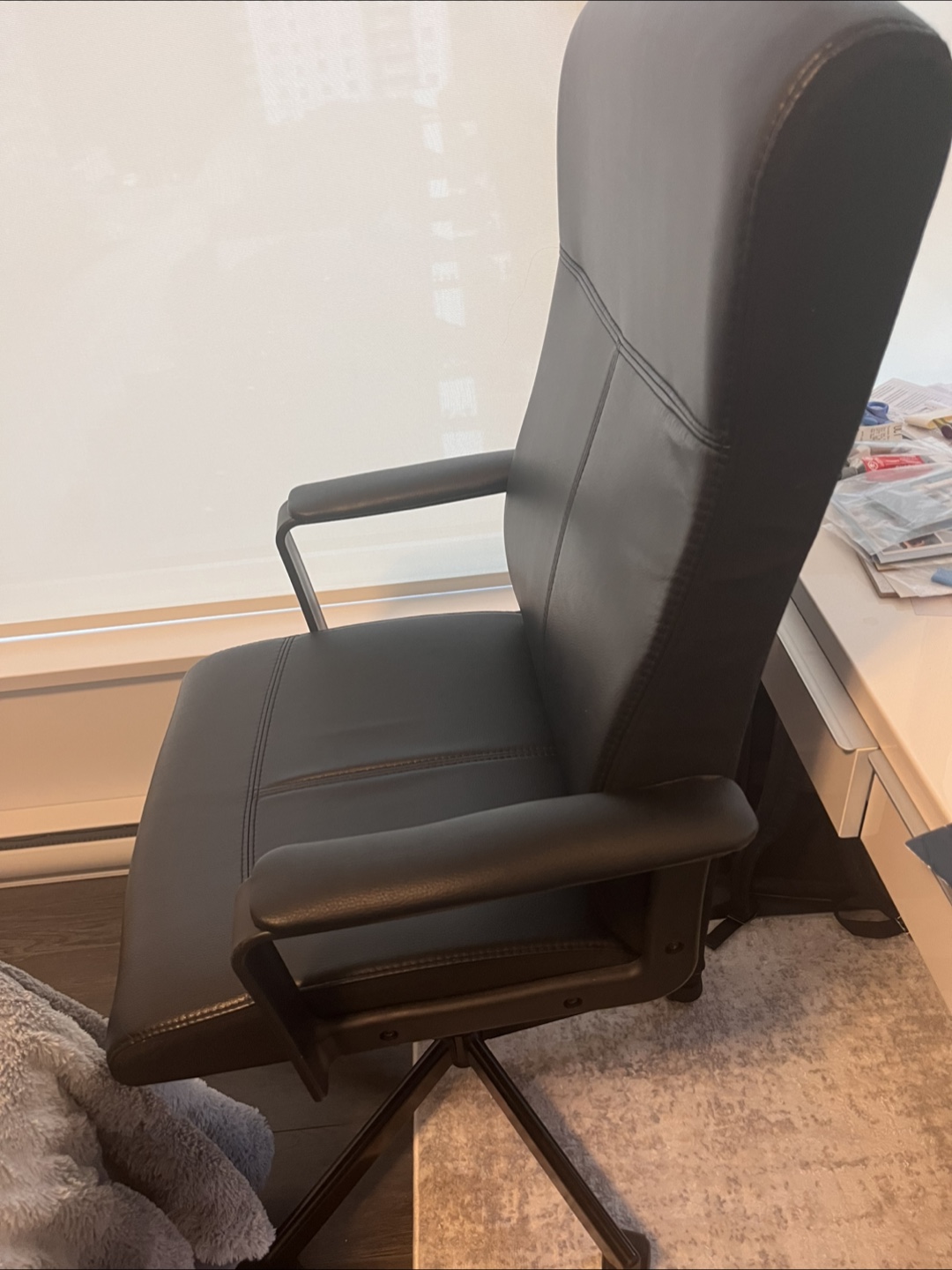 Black Leather Office Chair