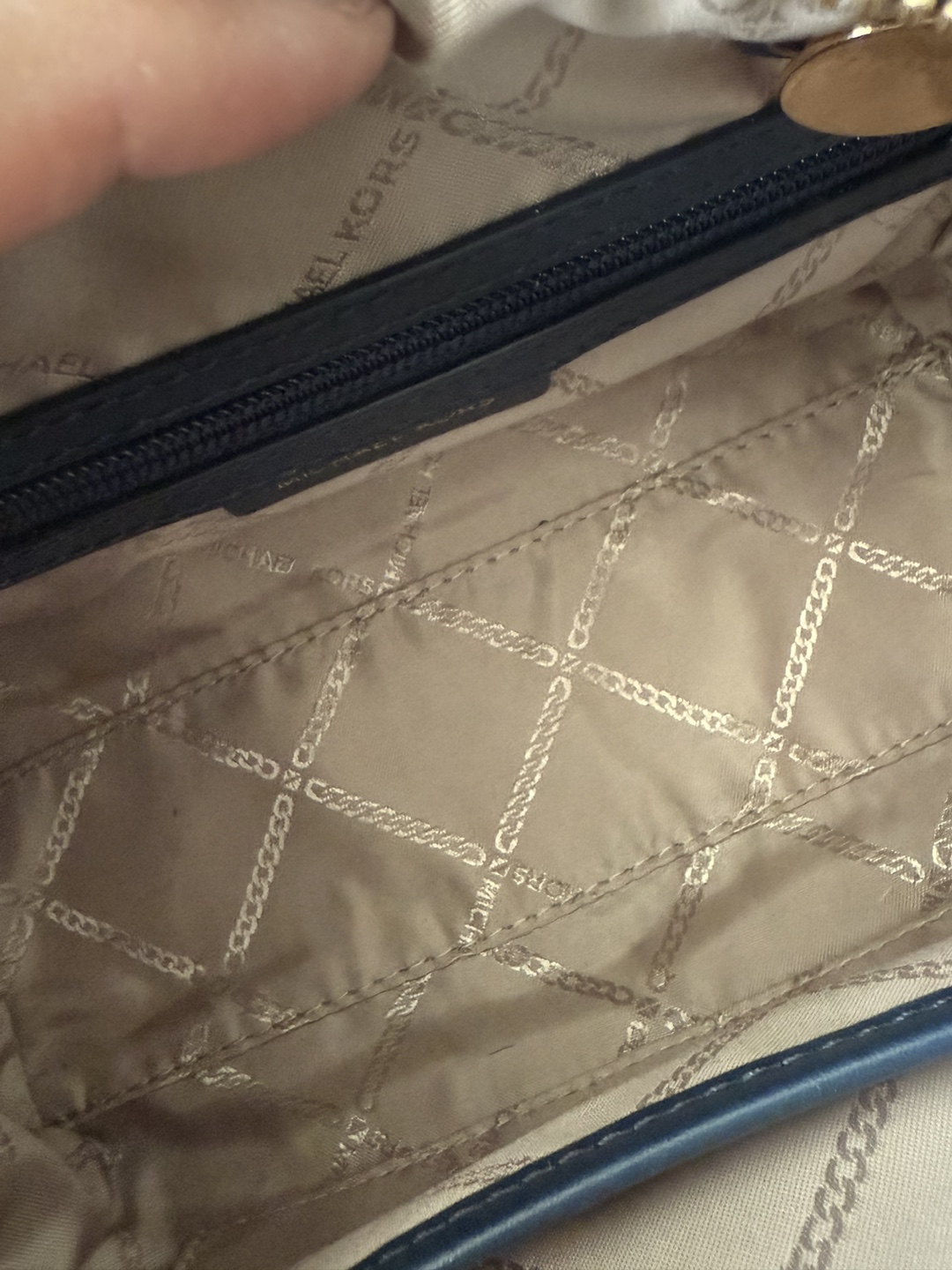 Michael Kors Blaire Extra-Small Logo Satchel - Navy - photo 3