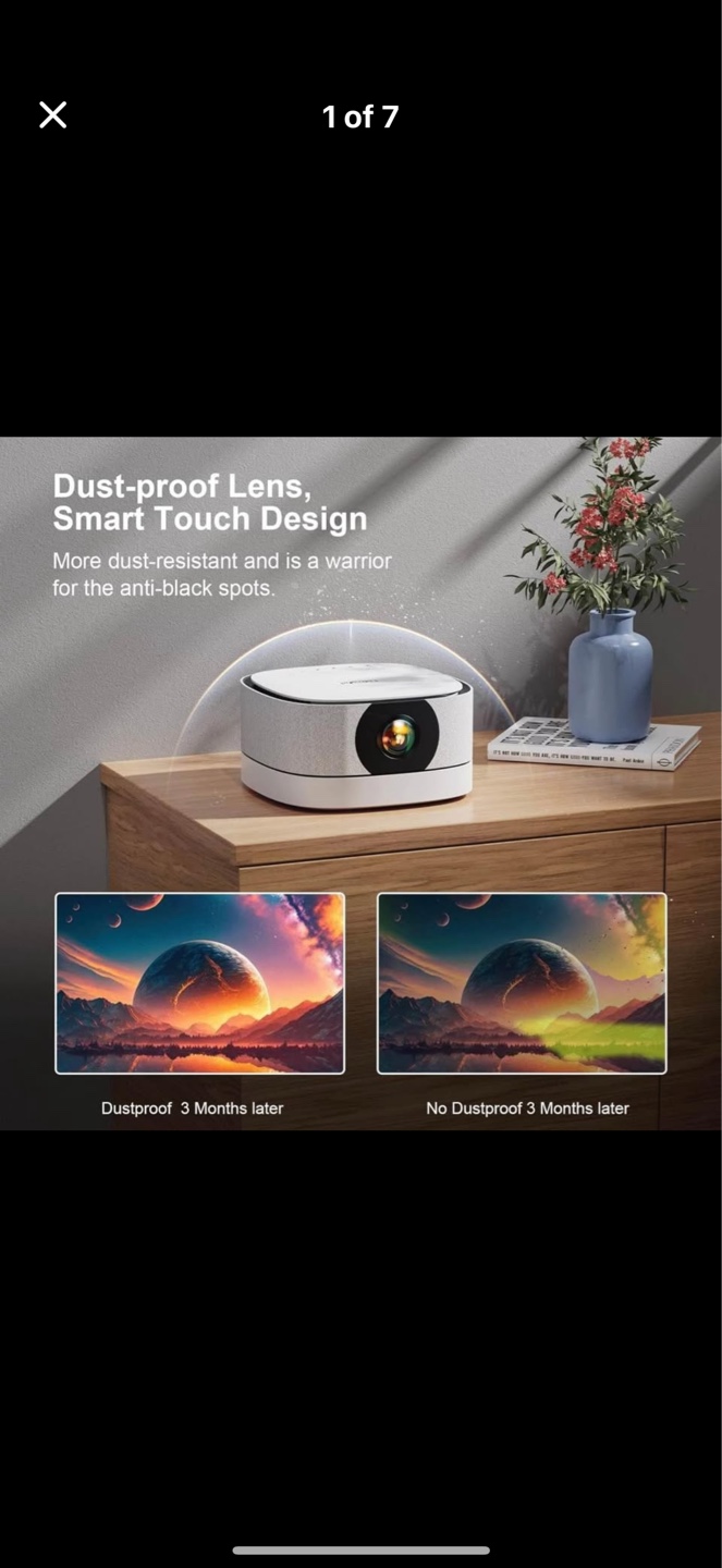 AN1 Mini Projector with WiFi & Bluetooth - 1080P DLP