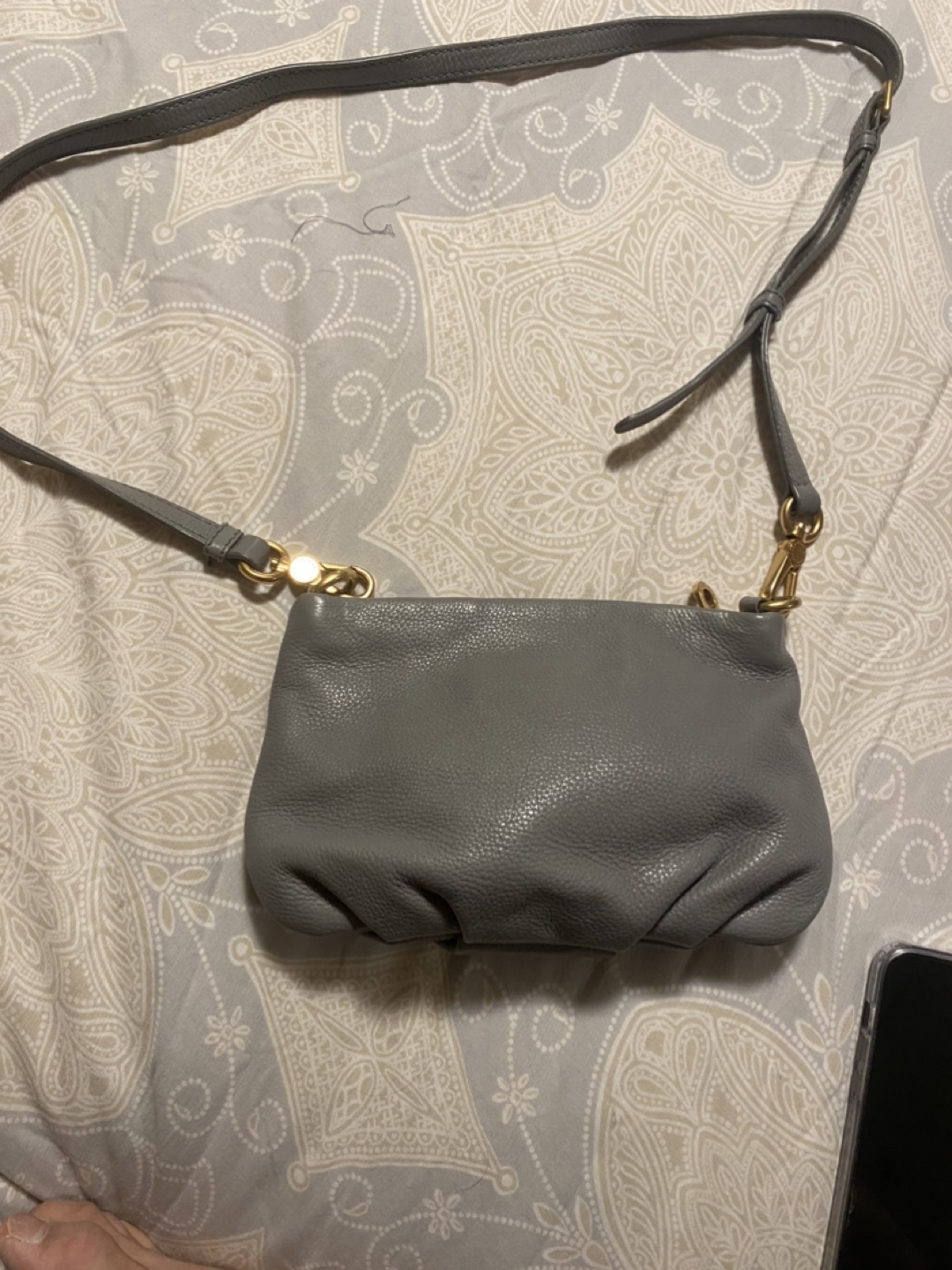 Marc Jacobs Grey Leather Crossbody Bag - photo 2