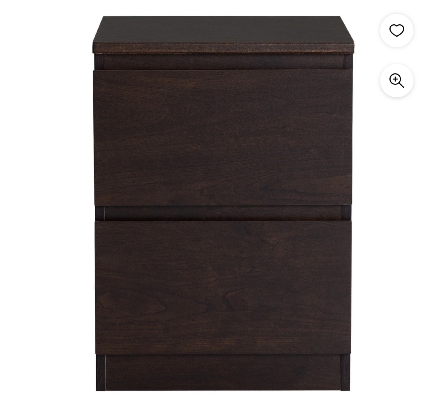 2xTwo-Drawer Nightstands - Espresso. - photo 2