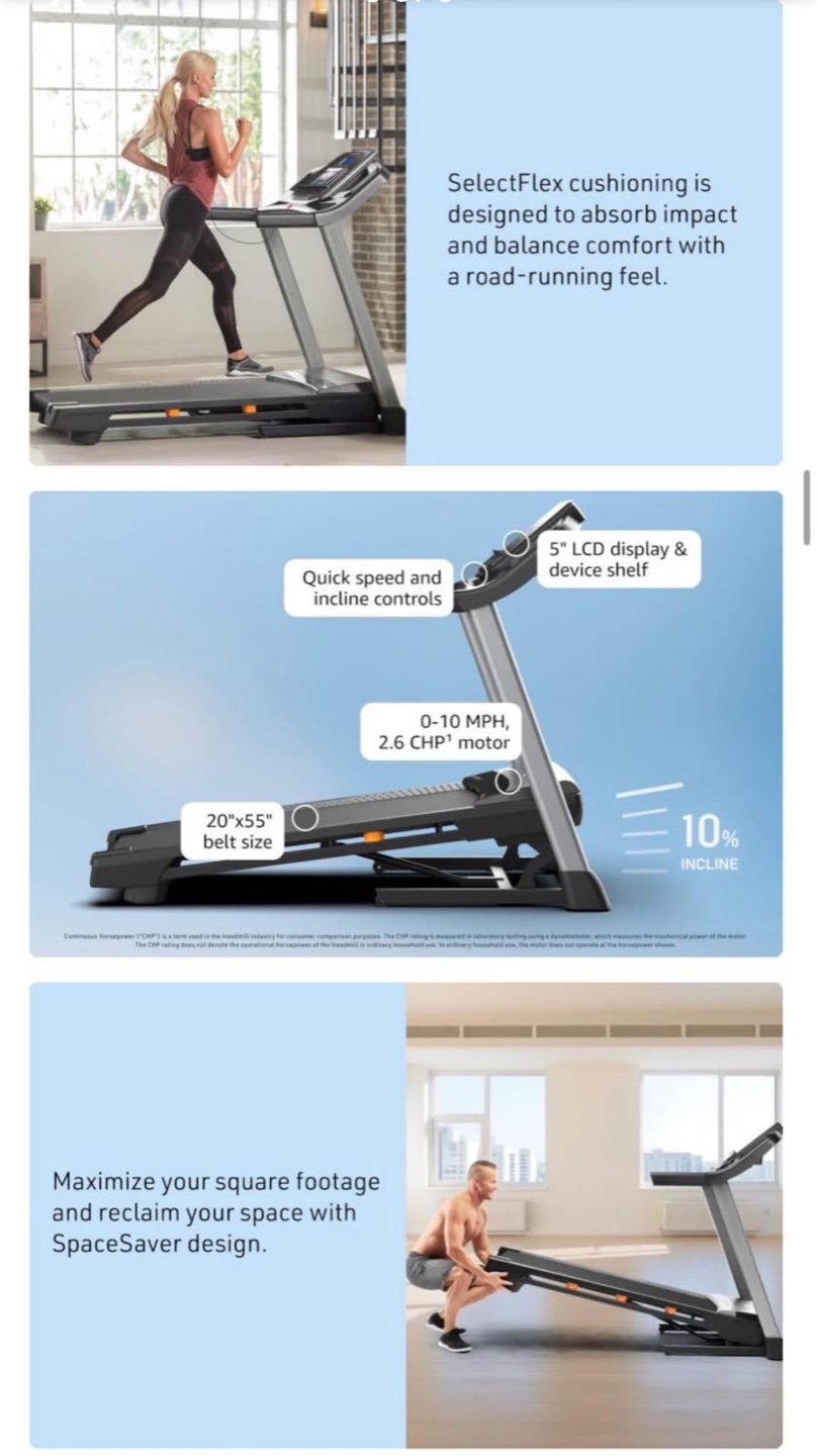 NordicTrack T 6.5 S Treadmill - SpaceSaver Design - photo 5
