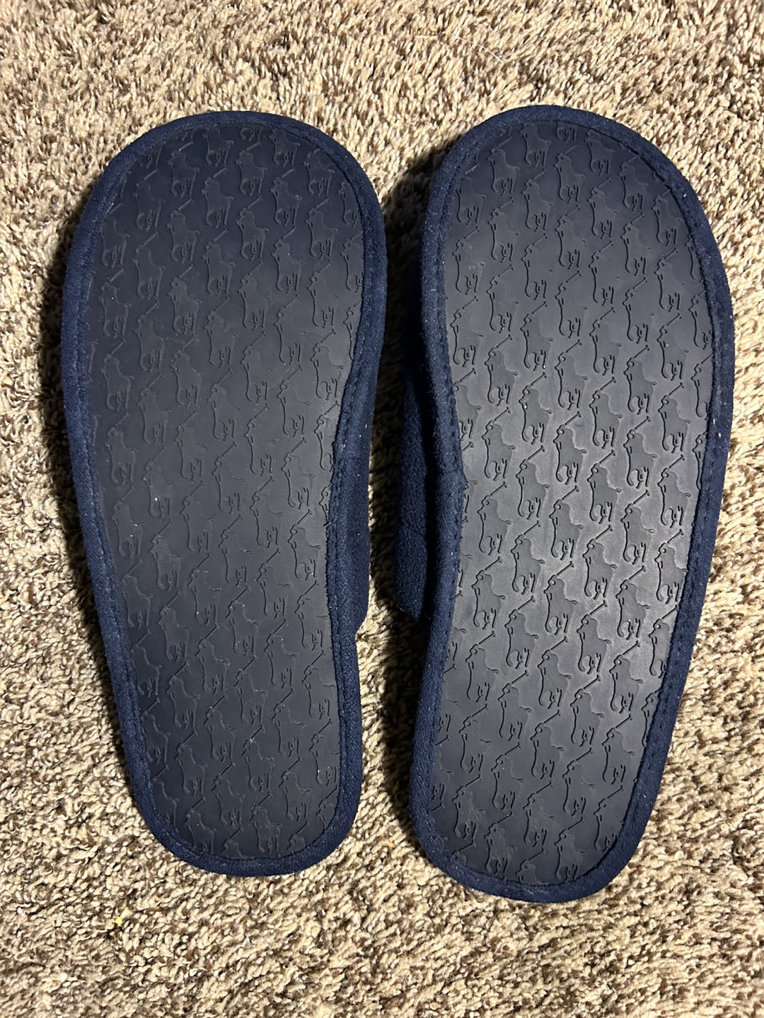 Polo by Ralph Lauren Men's Navy Blue Fleece Slippers - Size 12 - photo 2