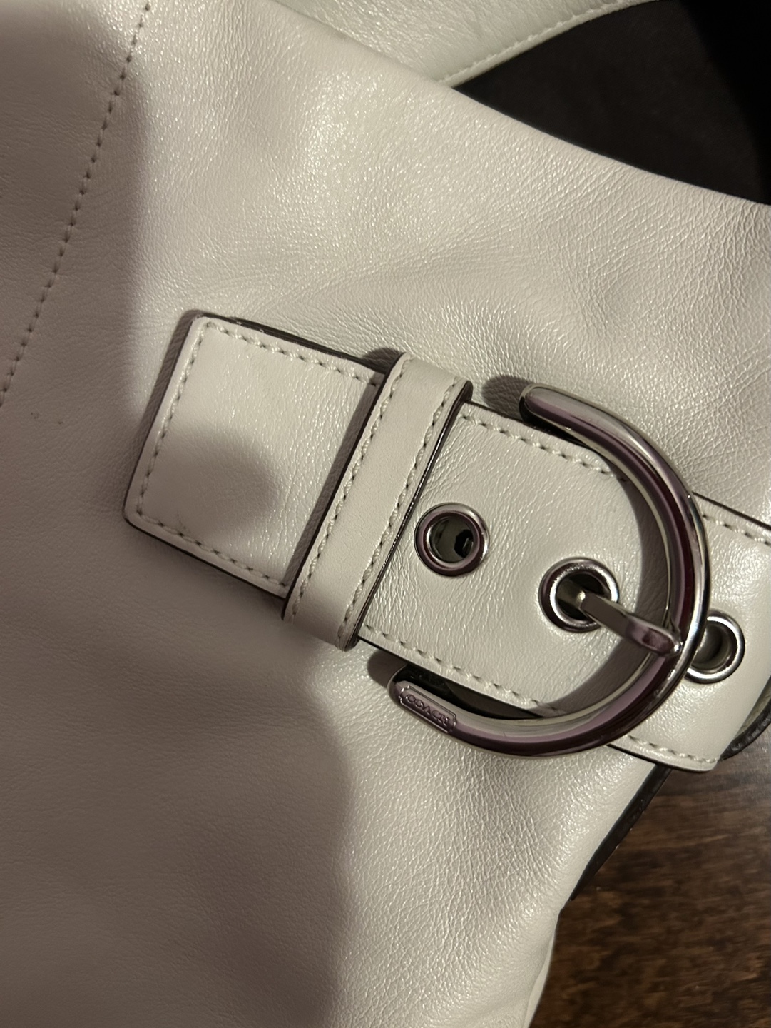 Coach Leather Shoulder Bag - Off-White - photo 2