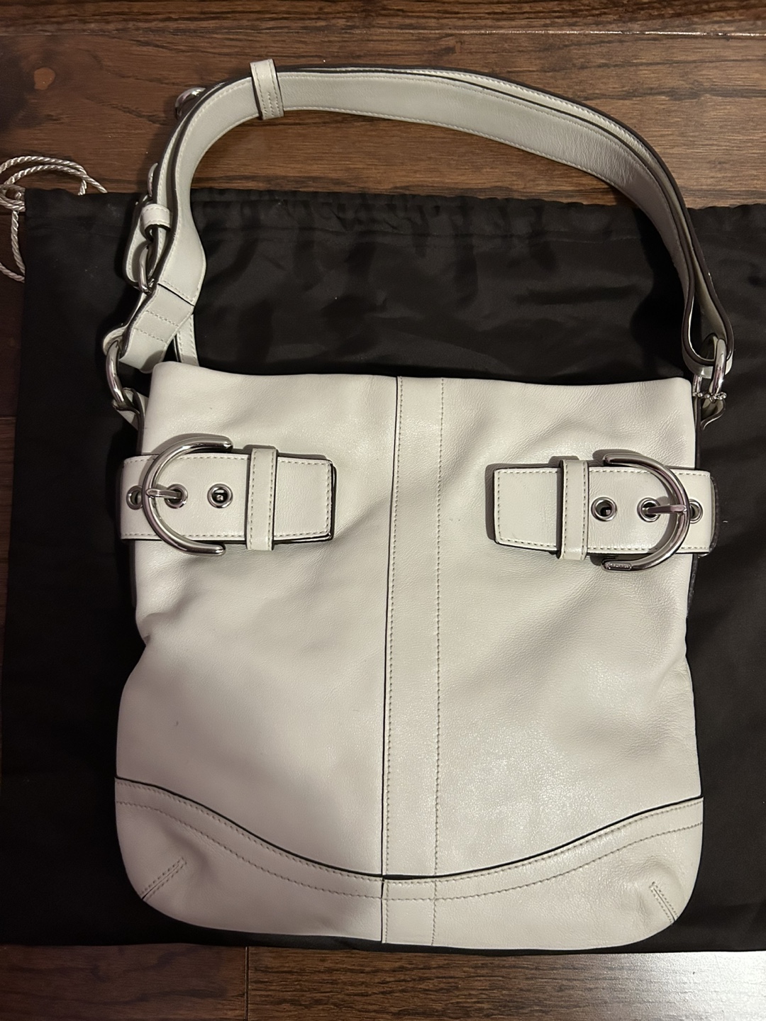 Coach Leather Shoulder Bag - Off-White