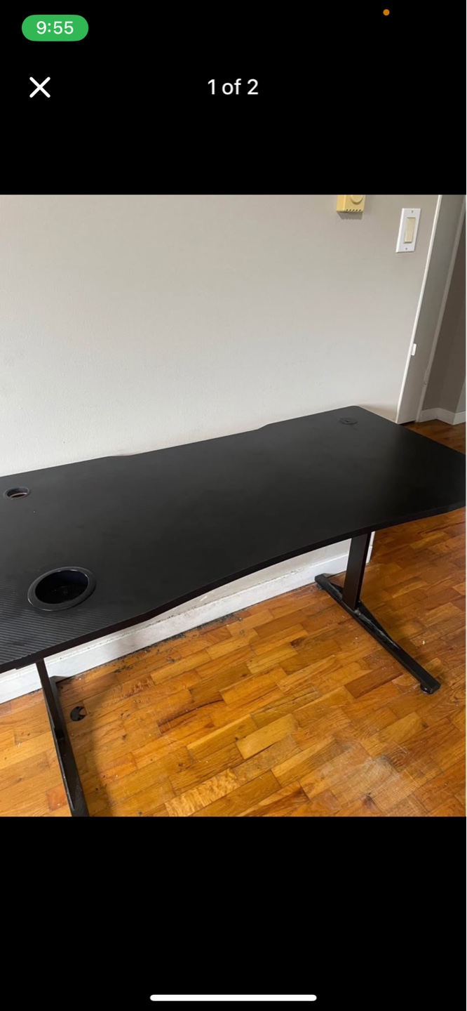 Black carbon fiber Gaming Desk - photo 2
