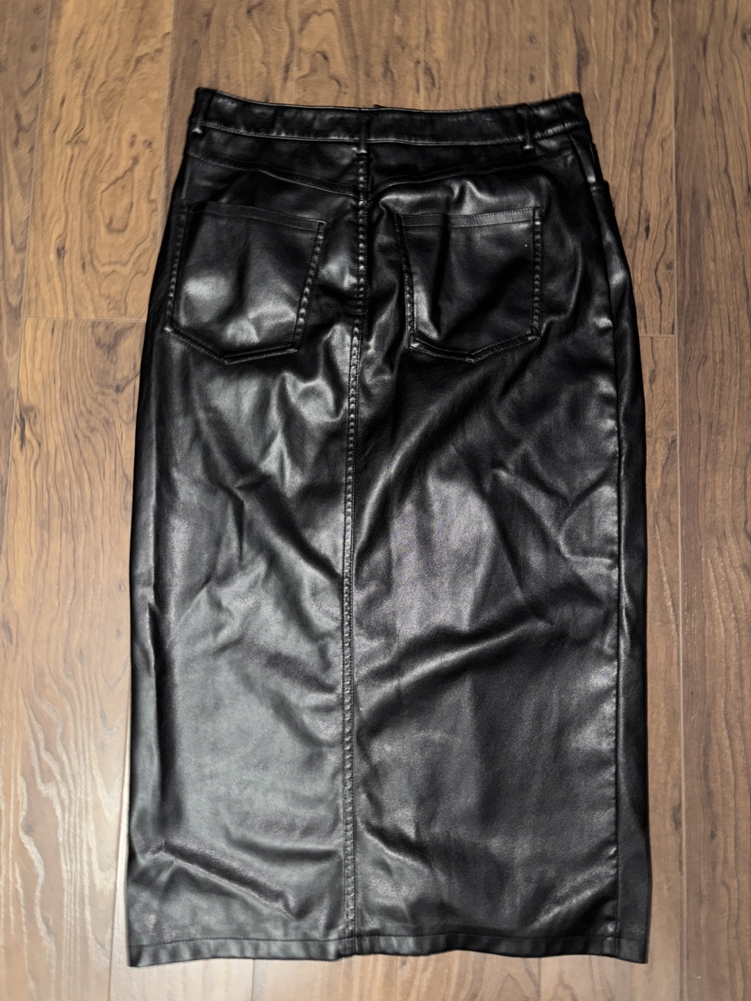 Dynamite Black Leather Maxi Skirt - photo 2