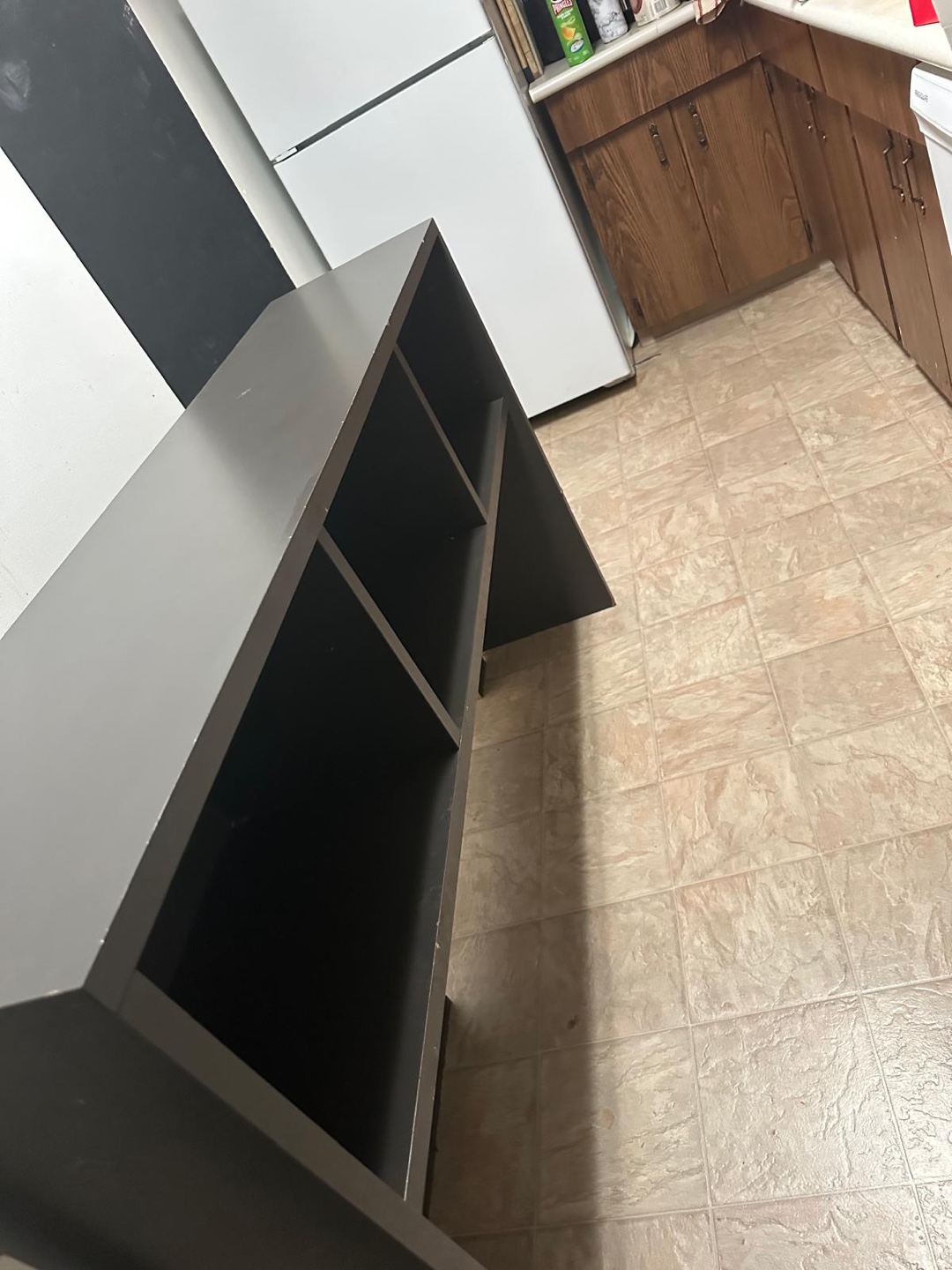 Dark Brown Console Table with Shelving - photo 3
