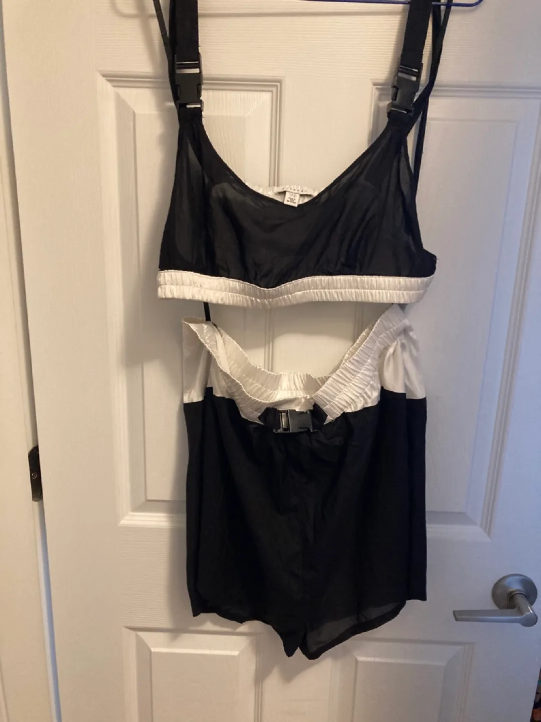 Black and White Two-Piece bathing suit thumbnail