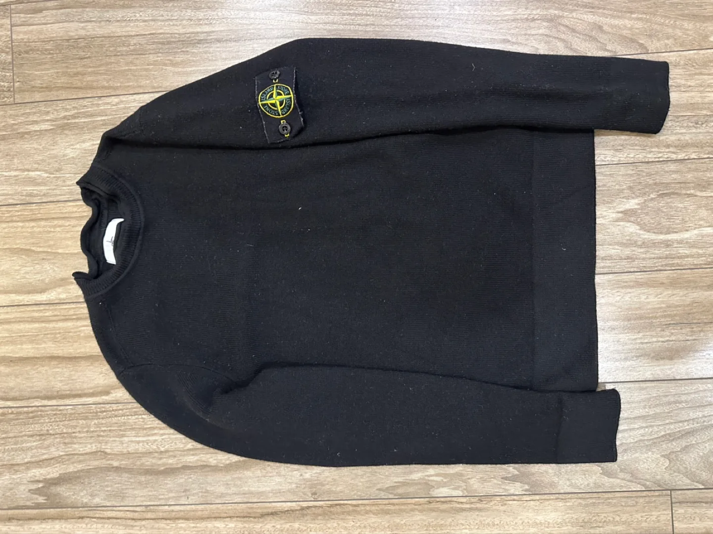 Stone Island Black Crewneck Sweater thumbnail