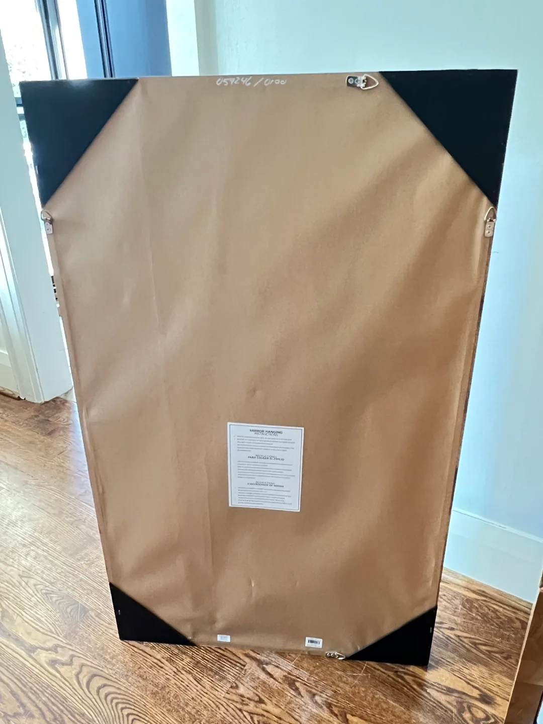 CONTENT SALE: Gorgeous Wood Frame Mirror - Shelves & Chalkboard image indicator(8)