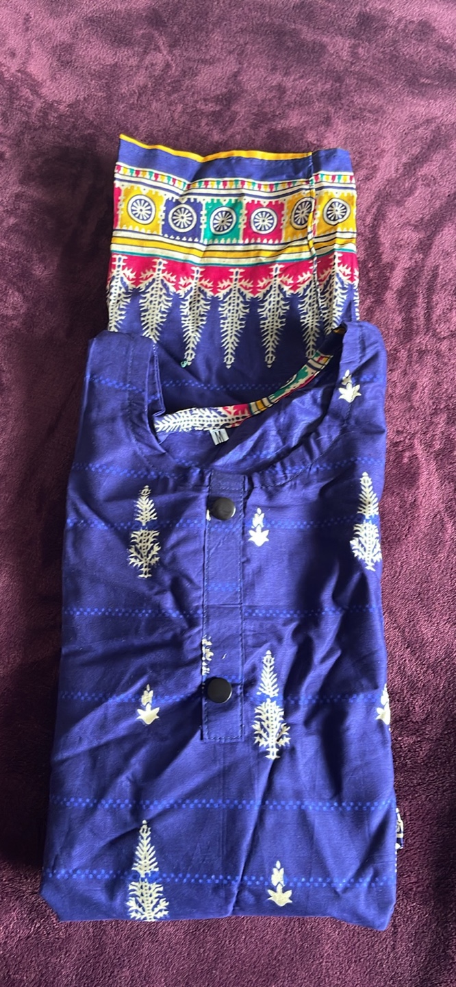 Three Women's Kurtis – Red, Blue, and Blue - photo 2