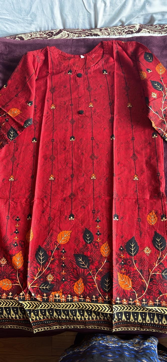 Three Women's Kurtis – Red, Blue, and Blue - photo 3