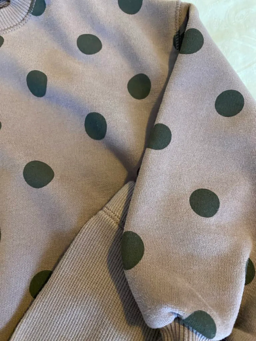 3T -ZARA Kids' mauve polka dot sweatshirt and leggings set image indicator(6)