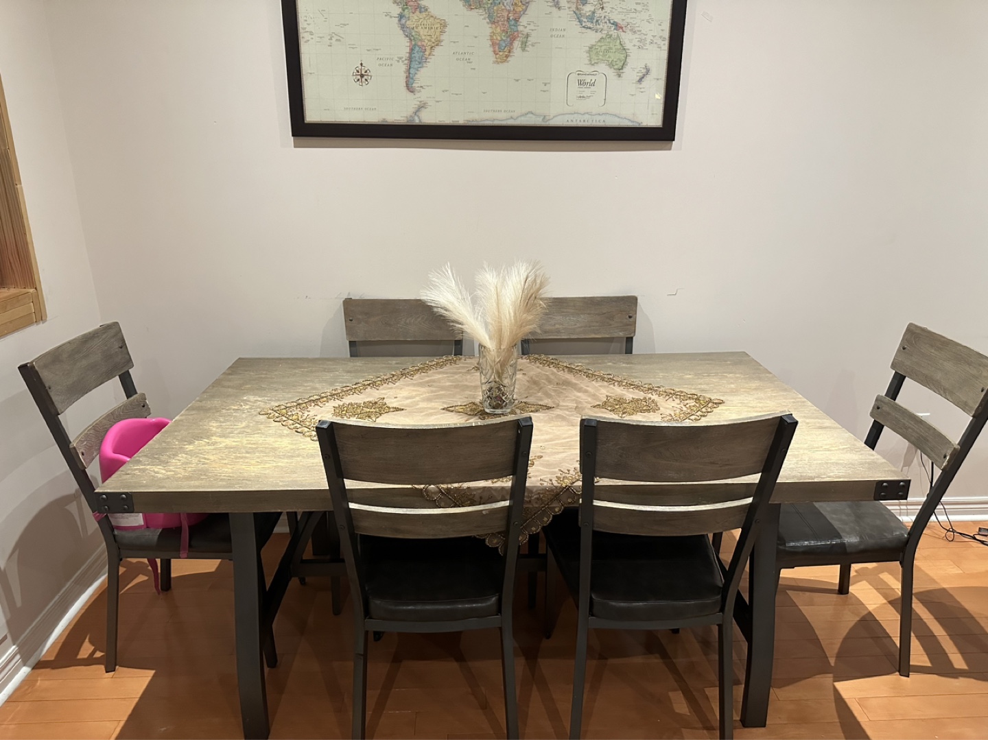 6-Piece Dining Set with Table and Chairs
