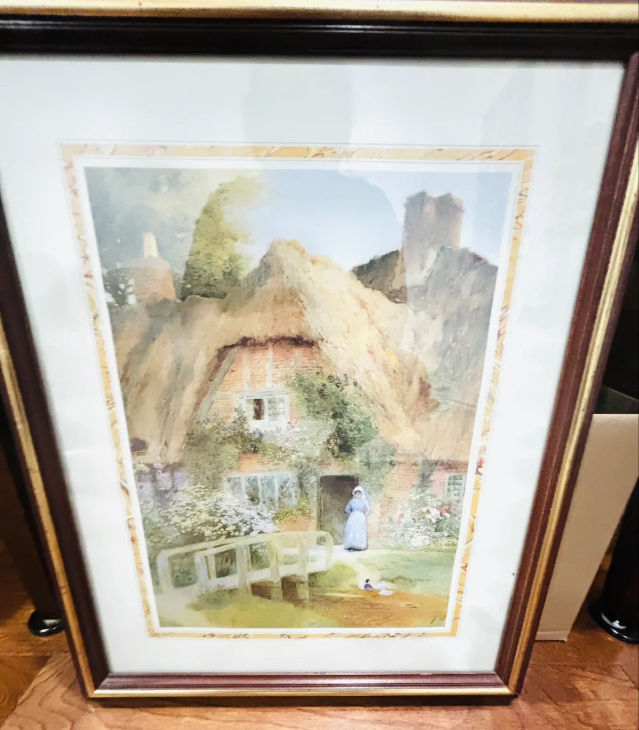 Vintage Framed Cottage Print image indicator(3)